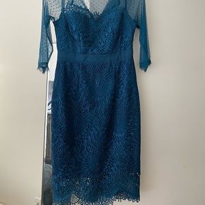 Blue lace dress